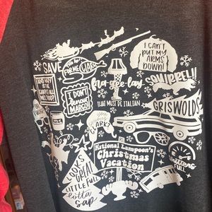 Christmas 3/4 sleeve shirt. Christmas Vacation themed.